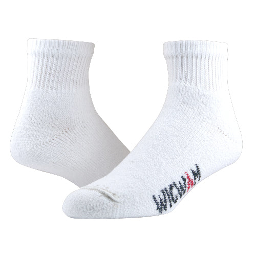 King Cotton Quarter (formerly called King Cotton Low) Sock - White full product perspective