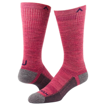 Merino Ultra Cool-Lite Crew - Mauvewood full product perspective - made in The USA Wigwam Socks
