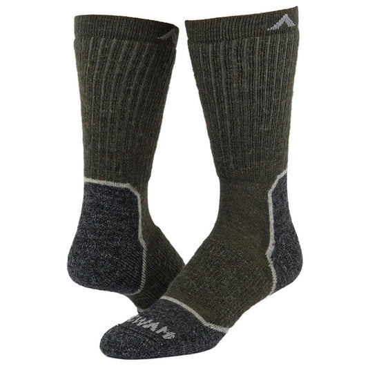 Merino Lite Hiker Midweight Crew Sock - Olive full product perspective