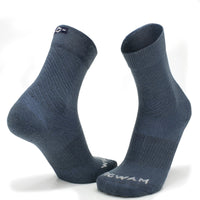 Axiom Mid Crew Sock With Merino Wool - Black Sand swatch - by Wigwam Socks