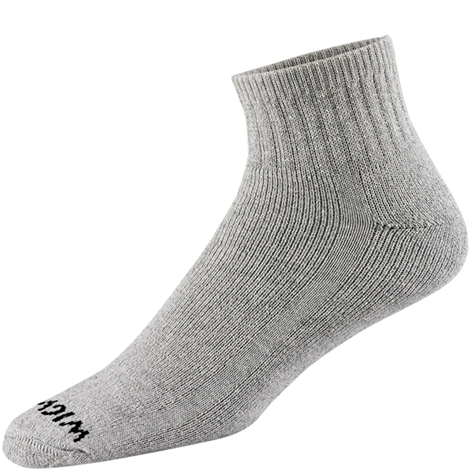 Cotton Gray Ankle Socks Super 60® Quarter 3-Pack Midweight Cotton