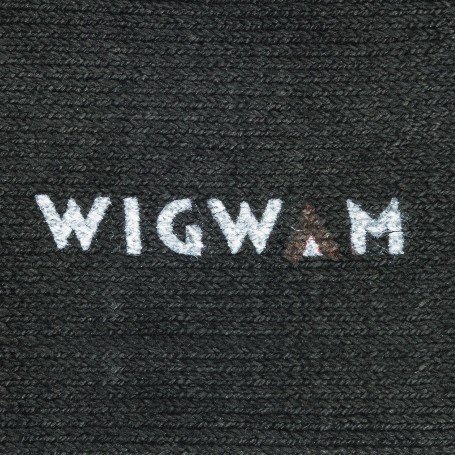 Black knit-in logo