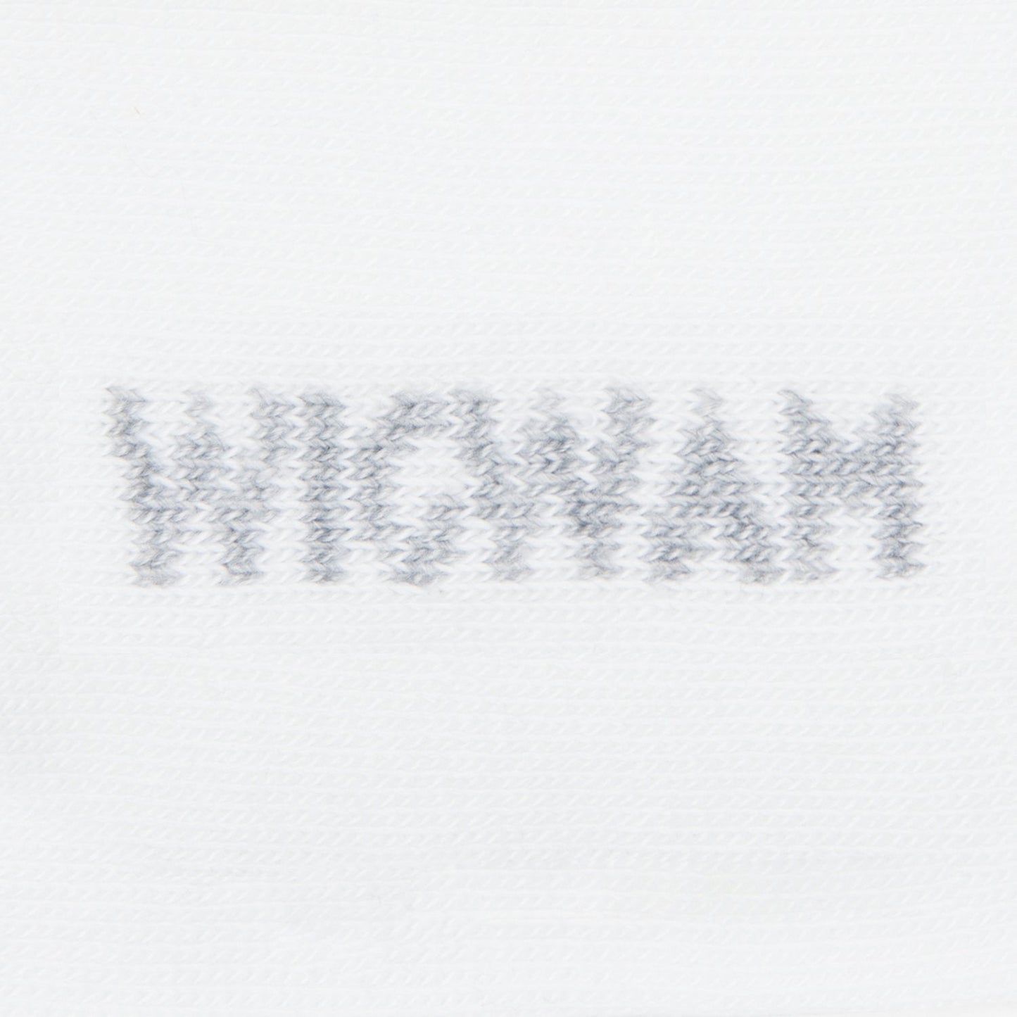 White knit-in logo