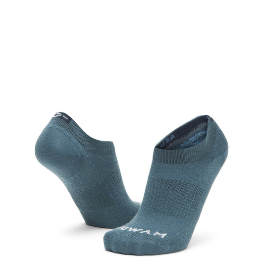 Axiom No Show Sock With Merino Wool - Black Sand full product perspective