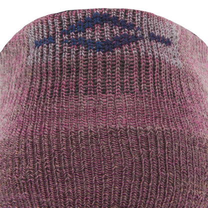 Axiom Lightweight Low Cut Sock With Merino Wool - Catawba Grape cuff perspective - made in The USA Wigwam Socks