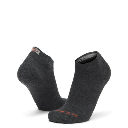 Axiom Quarter Sock With Merino Wool - Oxford full product perspective - made in The USA Wigwam Socks