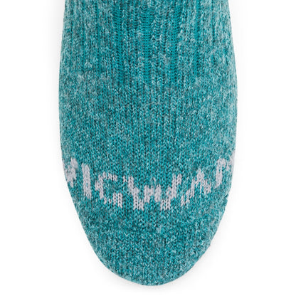 40 Below II Wool Heavyweight Sock - Teal toe perspective - made in The USA Wigwam Socks