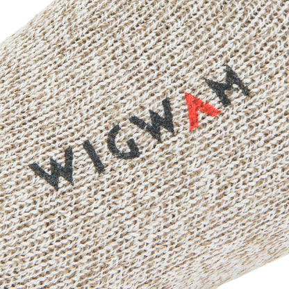 40 Below Wool Heavyweight Sock - Grey Twist knit-in logo - made in The USA Wigwam Socks