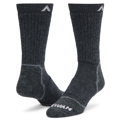 Merino Lite Hiker Midweight Crew Sock - Oxford full product perspective - made in The USA Wigwam Socks