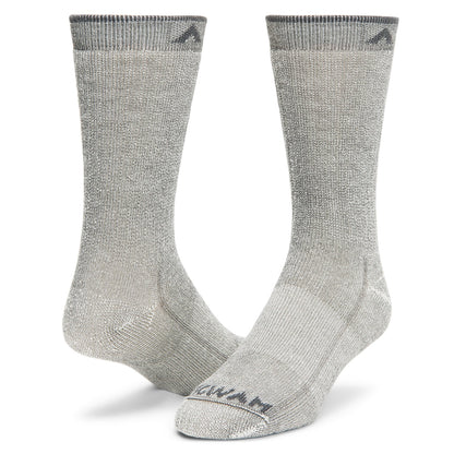 Merino Comfort Hiker Midweight Crew Sock - Charcoal II full product perspective - made in The USA Wigwam Socks