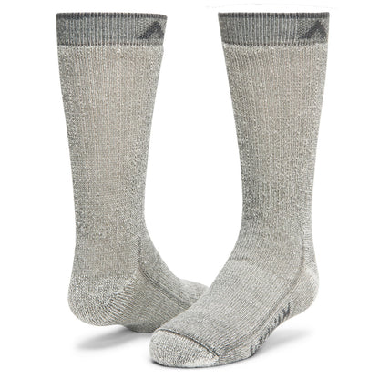 Merino Kid's Comfort Hiker Sock - Charcoal II full product perspective - made in The USA Wigwam Socks