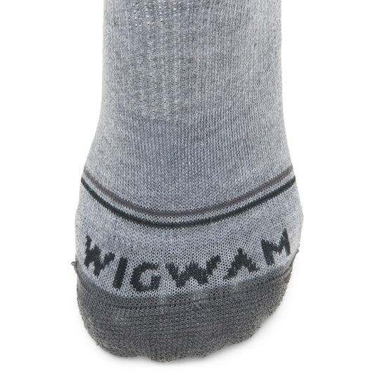 Surpass Lightweight Mid Crew Sock - White/Grey toe perspective