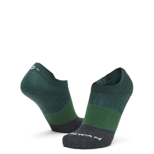 Trail Junkie Ultralight Low Sock With Merino Wool - June Bug full product perspective