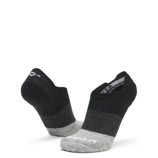 Trail Junkie Lightweight Low Sock With Merino Wool - Black full product perspective
