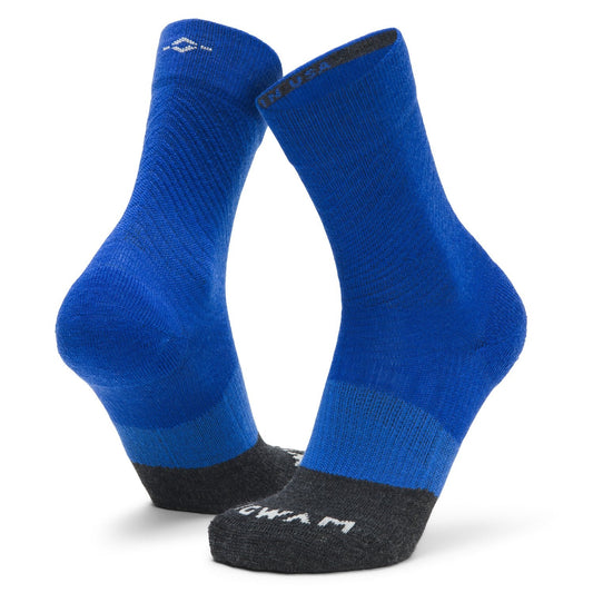 Trail Junkie Lightweight Mid Crew Sock With Merino Wool - Surf The Web full product perspective