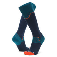 Snow Junkie Lightweight Compression Over-The-Calf Sock - Navy II swatch - by Wigwam Socks