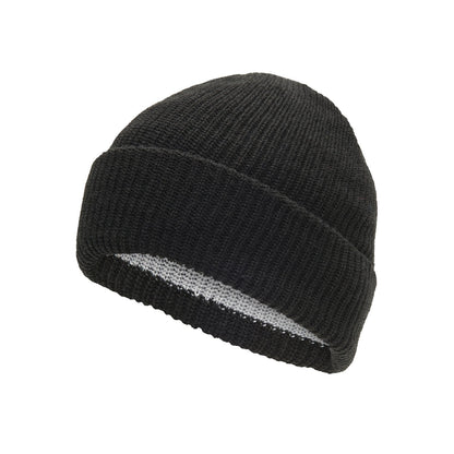 Dri-release® Watch Cap With Wool - Black full product perspective - made in The USA Wigwam Socks