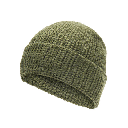 Tundra 100% Acrylic Cap - Army Green full product perspective - made in The USA Wigwam Socks