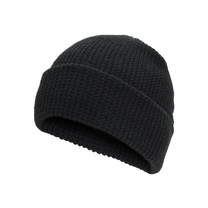 Tundra 100% Acrylic Cap - Black full product perspective - made in The USA Wigwam Socks