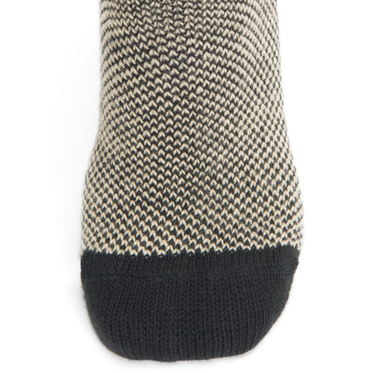 Cursor Crew Lightweight Acrylic Sock - Black toe perspective - made in The USA Wigwam Socks