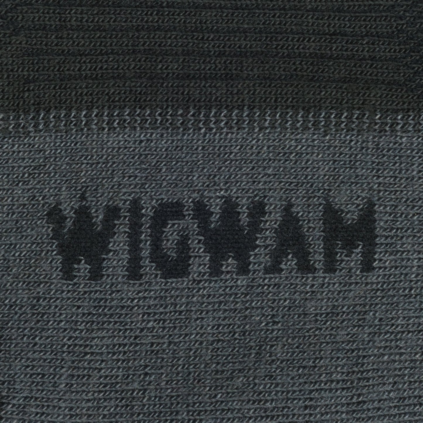 Black knit-in logo
