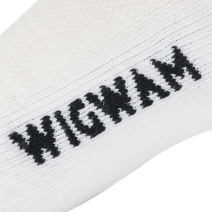 Cool-Lite Quarter - White knit-in logo - made in The USA Wigwam Socks