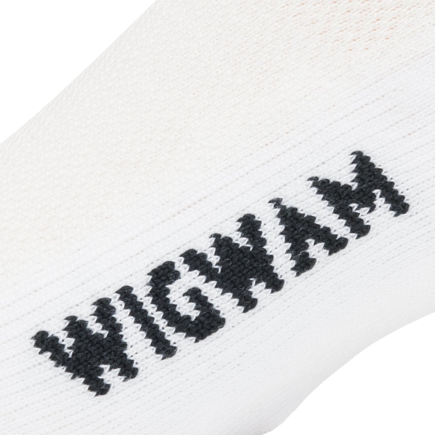 White knit-in logo