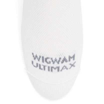 Caliber Ultra-lightweight Low Sock - White toe perspective - made in The USA Wigwam Socks