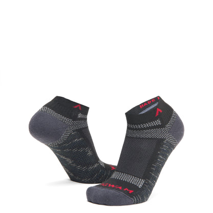 Ultra Cool-Lite Low Sock - Onyx full product perspective - made in The USA Wigwam Socks