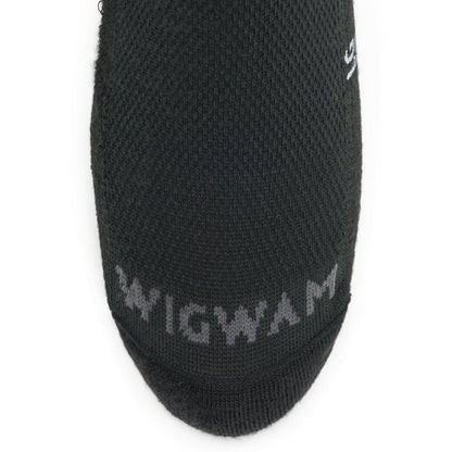 Postal Lite Crew Sock - Black toe perspective - made in The USA Wigwam Socks
