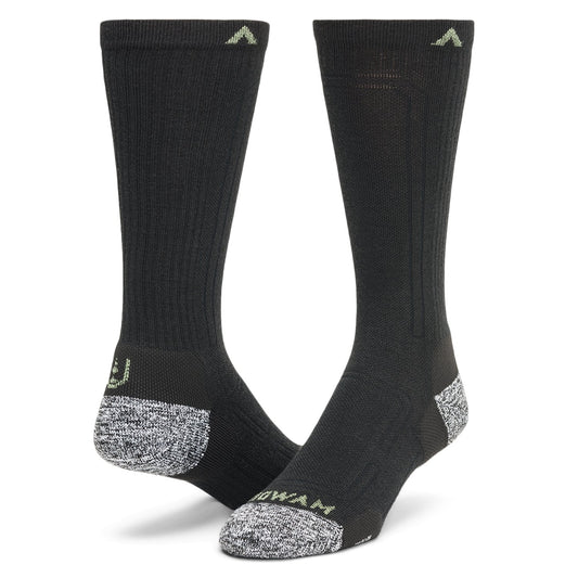 No Fly Zone Outdoor Crew Sock - Black full product perspective