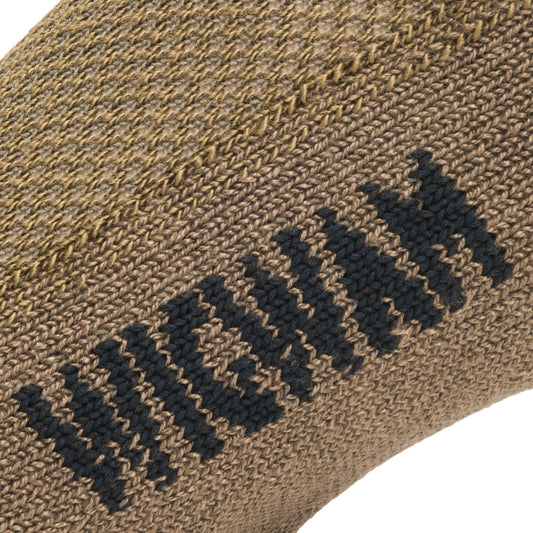 Hot Weather BDU Pro Midweight Crew Sock - Coyote Brown knit-in logo