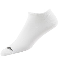 Super 60® No-Show Lite 3-Pack Ultra-lightweight Cotton Socks - White swatch - by Wigwam Socks