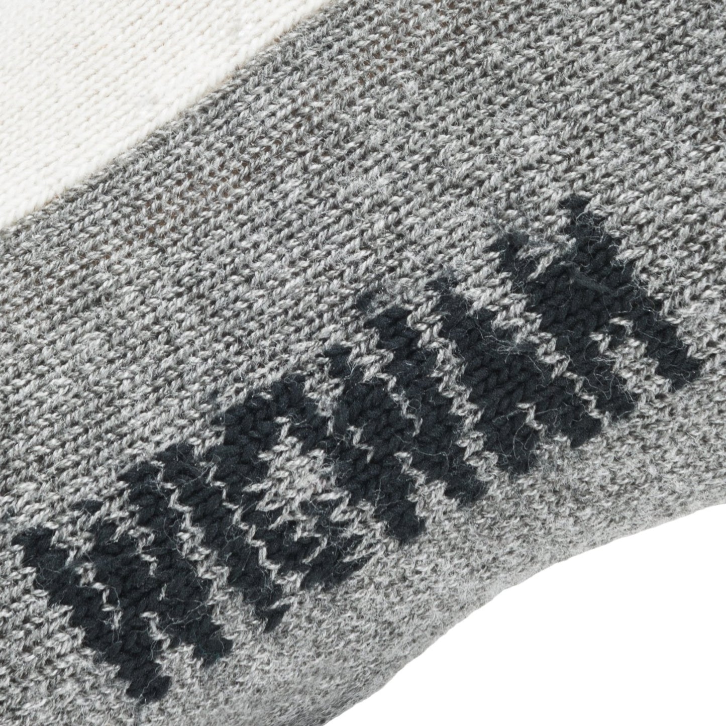 White/Grey knit-in logo
