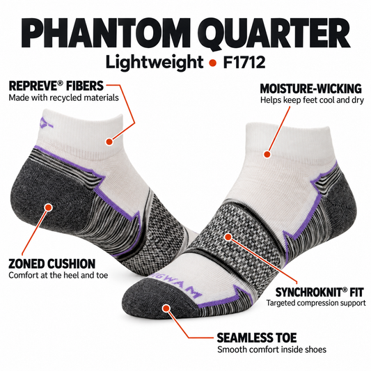 Phantom Quarter Lightweight Sock - feature image