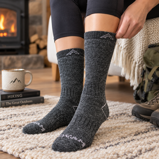 40 Below II Wool Heavyweight Boot Outdoor Sock - Chat lifestyle image