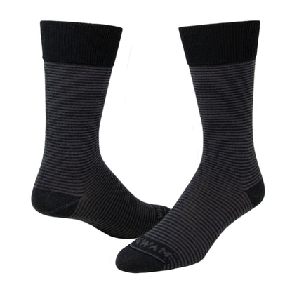 Easy Fit II Ultralightweight Diabetic Sock - Black full - made in The USA Wigwam Socks