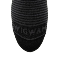 Easy Fit II Ultralightweight Diabetic Sock - Black swatch - made in The USA Wigwam Socks