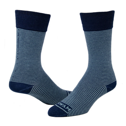 Easy Fit II Ultralightweight Diabetic Sock - Blue full - made in The USA Wigwam Socks