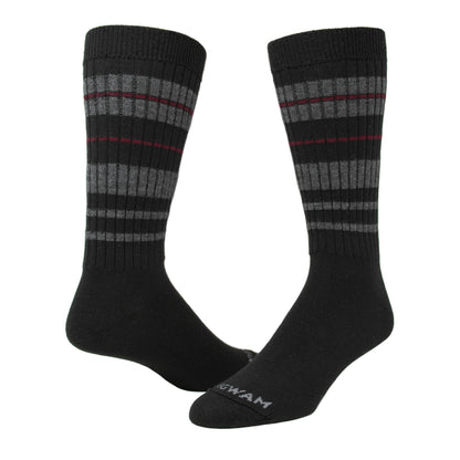 Easy Fit Ultralight Crew Sock - Black full - made in The USA Wigwam Socks