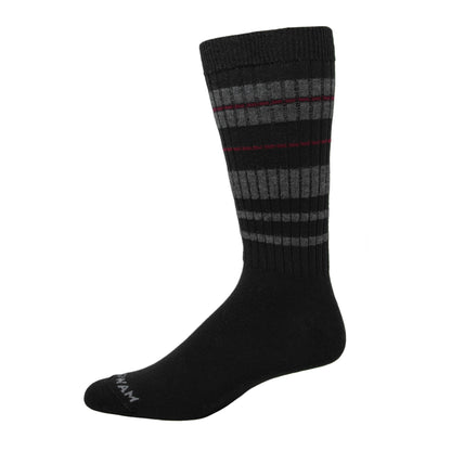 Easy Fit Ultralight Crew Sock - Black side - made in The USA Wigwam Socks