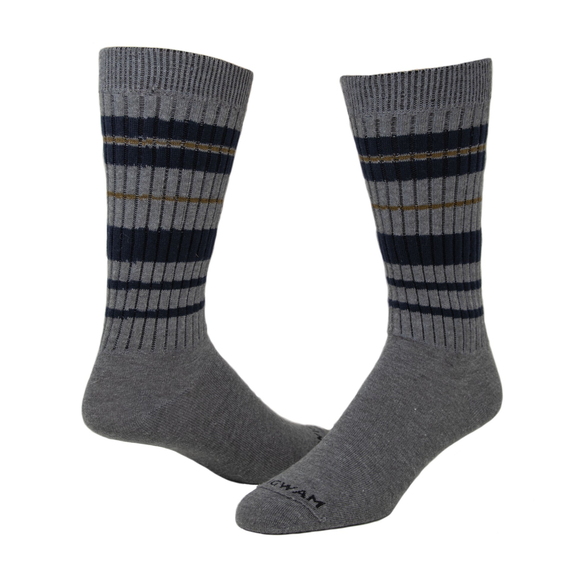 Easy Fit Ultralight Crew Sock - Pewter full - made in The USA Wigwam Socks