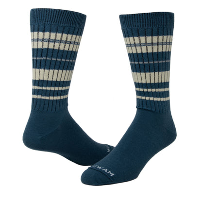 Easy Fit Ultralight Crew Sock - Blue full - made in The USA Wigwam Socks