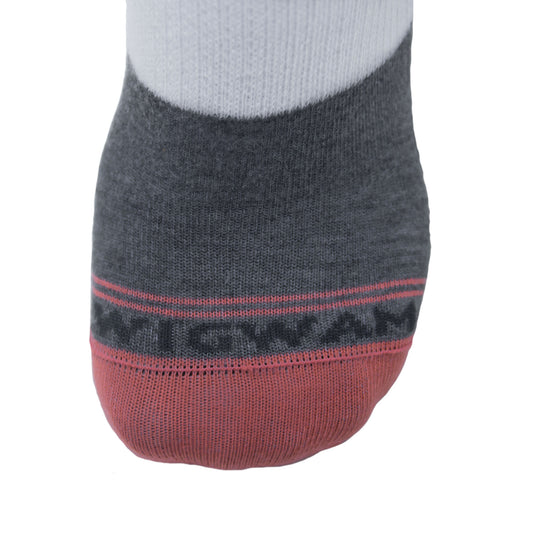 Supersonic No Show Ultralight Sock - Sugar coral logo