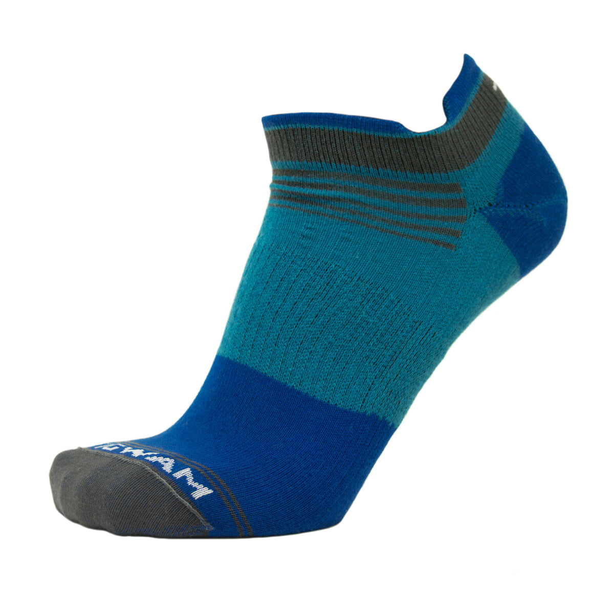 Supersonic No Show Ultralight Sock - Surf the web side - made in The USA Wigwam Socks