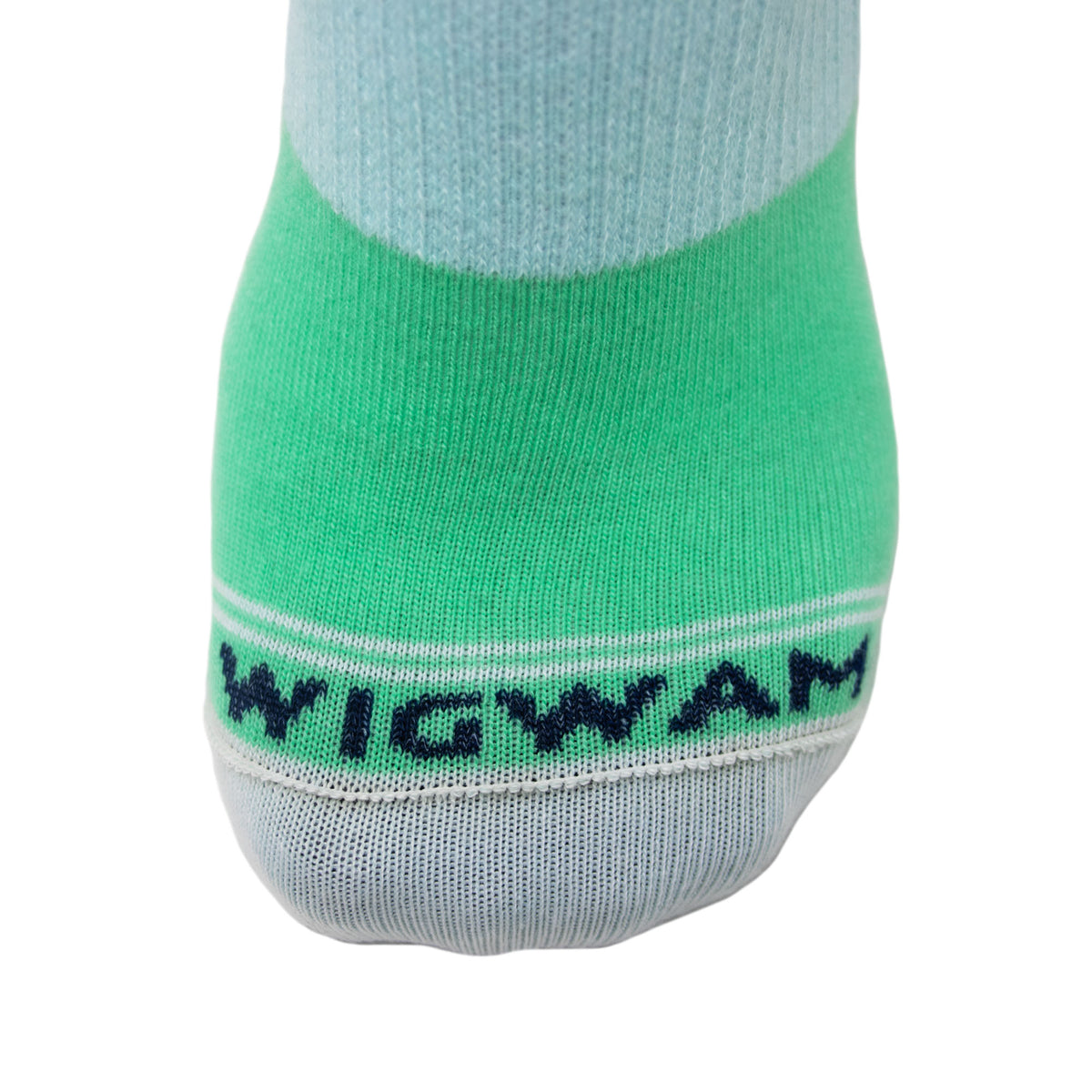 Supersonic No Show Ultralight Sock - Arcadia logo - made in The USA Wigwam Socks