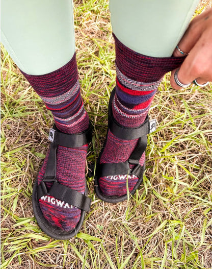 Bravura Mid-Crew Lightweight Sock - Lifestyle Image - made in The USA Wigwam Socks