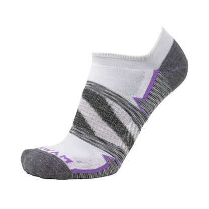 Phantom No Show Lightweight Sock - White side - made in The USA Wigwam Socks