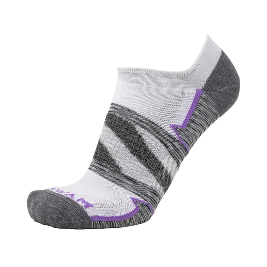 Phantom No Show Lightweight Sock - White side