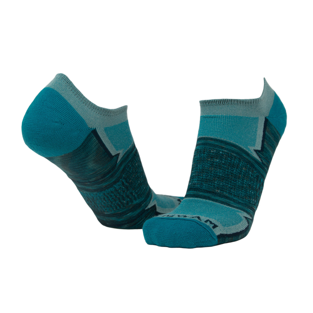 Phantom No Show Lightweight Sock - Mineral full product - made in The USA Wigwam Socks